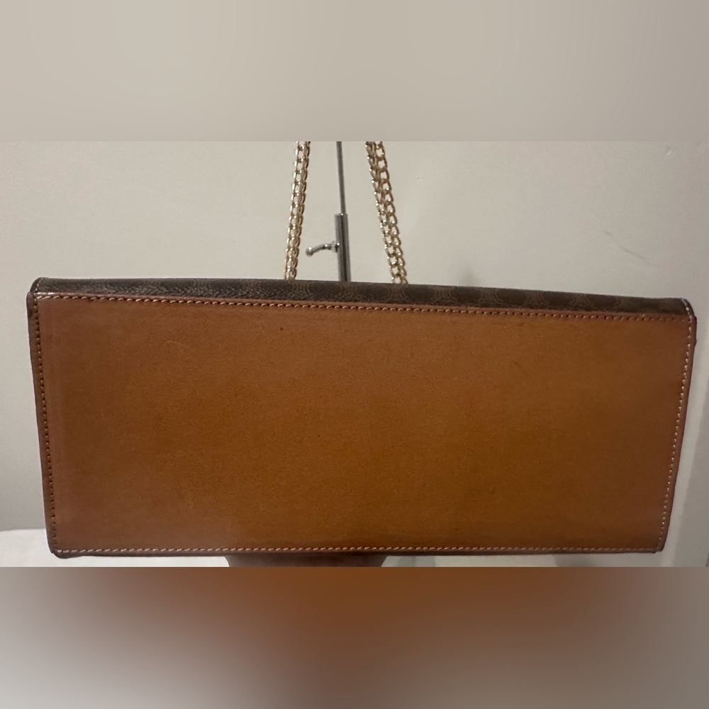 Celine Macadam Brown Canvas HandBag PVC - Picture 11 of 15
